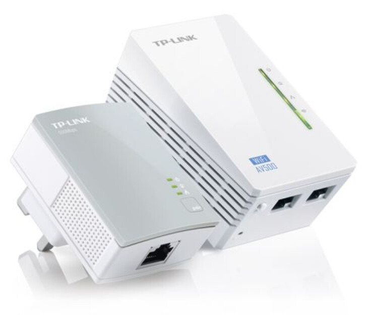 TP-LINK (TL-WPA4220KIT) 300Mbps AV600 Wireless N Powerline Adapter Kit