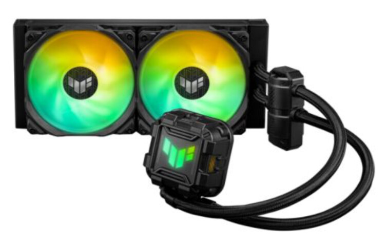 Asus TUF Gaming LC II 240 ARGB Liquid CPU Cooler, 240mm Radiator, ARGB Pump Head, 2 x Gen2 ARGB PWM Fans