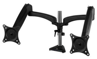 Arctic Z2-3D Gen 3 Dual Monitor Arm with 4-Port USB 3.2 Hub, Gas Spring, up to 34&quot; Monitors, 180° Swivel, 360° Rotation