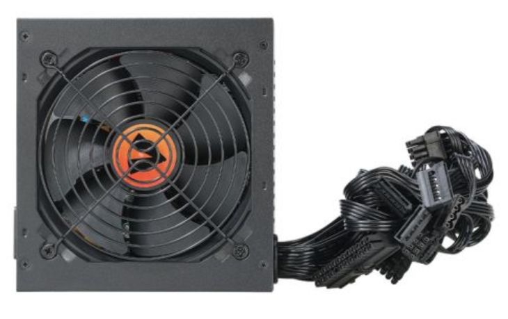 Vida 500W ATX PSU, 80+ Bronze, Fluid Dynamic Ultra-Quiet Fan, PCIe, Flat Black Cables