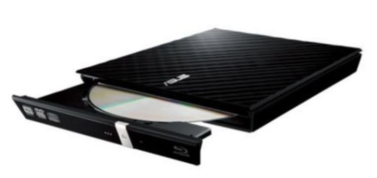Asus External Slimline DVD Re-Writer, USB, 8x, Black, Cyberlink Power2Go 8 (SDRW-08D2S-U LITE)