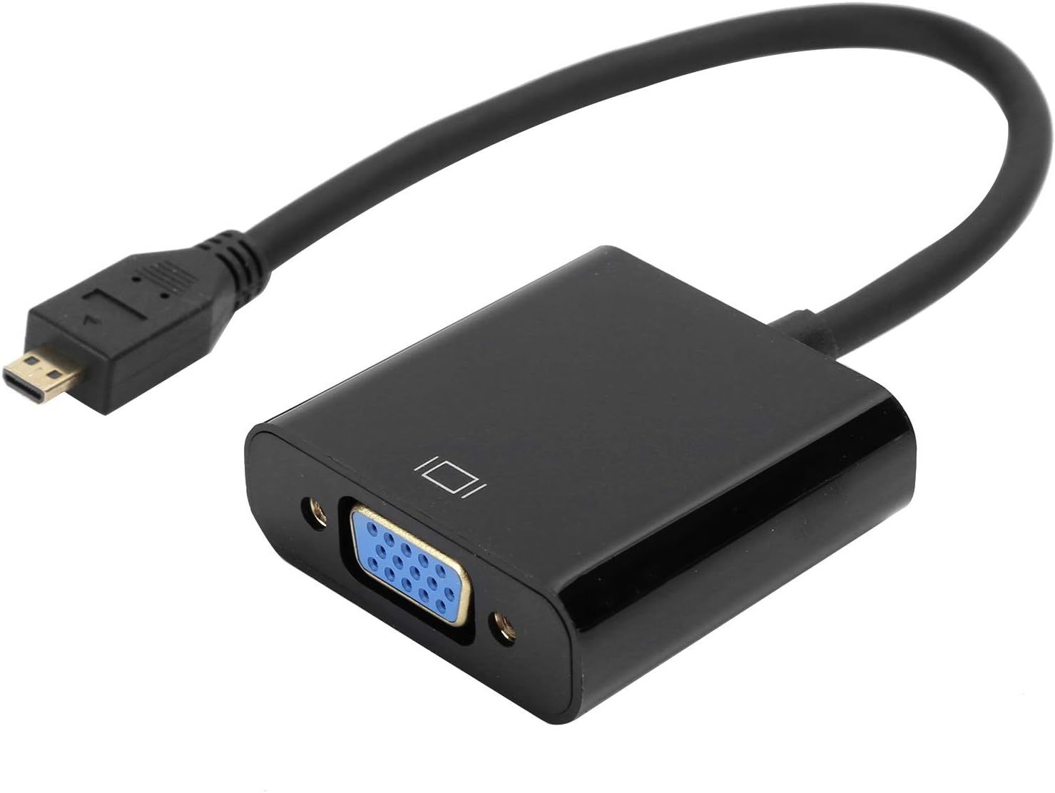 Crisis 1080P Micro HDMI to VGA Video Converter, Micro HDMI to VGA Video Converter, 1080P Video Converter, for Raspberry Pi 4B Raspberry Pi 4 Exclusive Vga Converter(Micro HDMI to VGA)