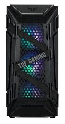 Asus TUF Gaming GT301 Compact Gaming Case w/ Window, ATX, Tempered Glass, 3 x 12cm RGB Fans, RGB Controller, Headphone Hook