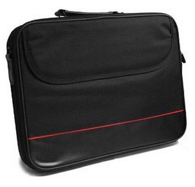 15.6&quot; Laptop Carry Case, Black with front Storage Pocket