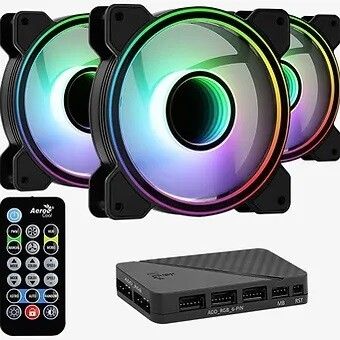 Aerocool Mirage 12 Pro ARGB Computer Fan Kit (3x12cm)