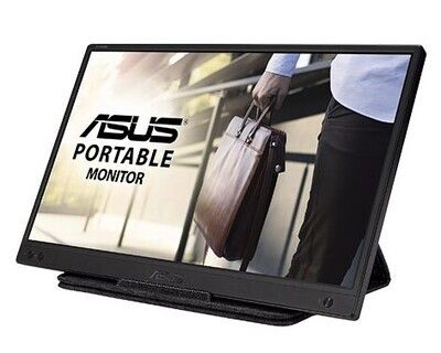 Asus 15.6&quot; Portable IPS Monitor (ZenScreen MB166B), 1920 x 1080, USB 3.2, USB-powered, Auto-rotatable, Anti-Glare