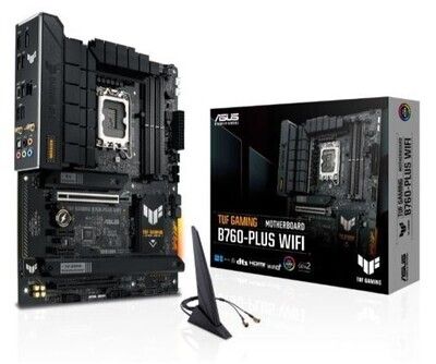 Asus TUF GAMING B760-PLUS WIFI, Intel B760, 1700, ATX, 4 DDR5, HDMI, DP, Wi-Fi 6, 2.5G LAN, PCIe5, 3x M.2, RGB