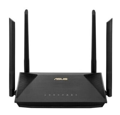 Asus (RT-AX53U) AX1800 (1201+574Mbps) Wireless Dual Band Wi-Fi 6 Router, MU-MIMO &amp; OFDMA, AiProtection, 4-port, USB