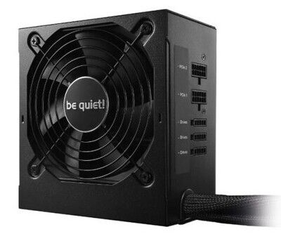 Be Quiet! 600W System Power 9 PSU, Semi-Modular, Sleeve Bearing, 80+ Bronze, Dual 12V, Cont. Power