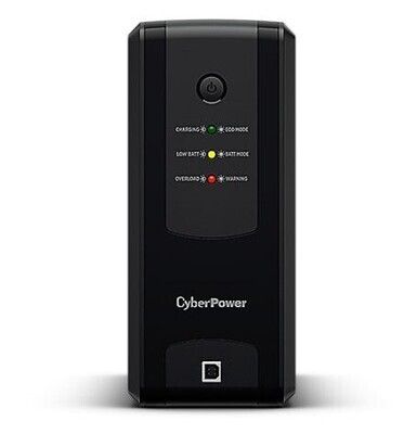 CyberPower UT 1050VA Line Interactive Tower UPS, 630W, LED Indicators, 6x IEC, AVR Energy Saving, Up to 1Gbps Ethernet