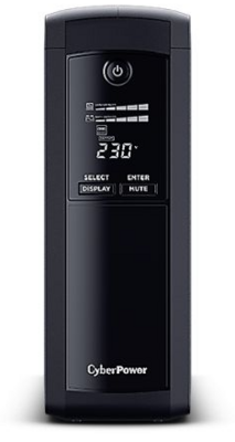 CyberPower Value Pro 1200VA Line Interactive Tower UPS, 720W, LCD Display, 8x IEC, AVR Energy Saving, 1Gbps Ethernet