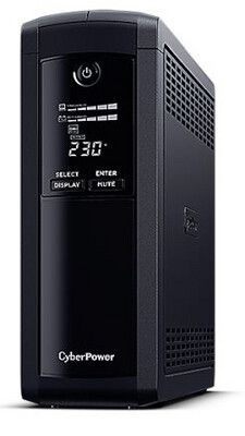 CyberPower Value Pro 1200VA Line Interactive Tower UPS, 720W, LCD Display, 8x IEC, AVR Energy Saving, 1Gbps Ethernet