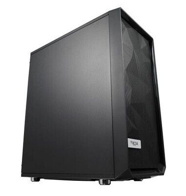 Fractal Design Meshify C (Black Solid) Gaming Case, ATX, Angular Mesh Front, High-airflow, 2 x 12cm Fans