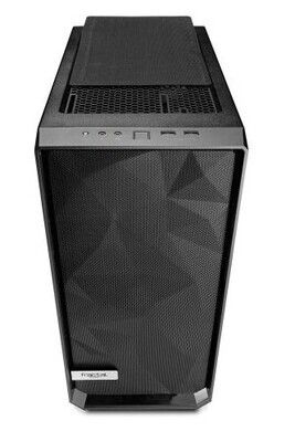 Fractal Design Meshify C (Black Solid) Gaming Case, ATX, Angular Mesh Front, High-airflow, 2 x 12cm Fans