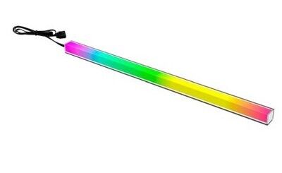 GameMax Viper AR-40 Double Side Magnetic Rainbow ARGB LED Strip, 400mm, Aluminium, 3-Pin ARGB, 500mm Cable