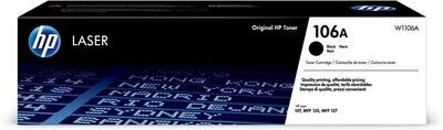 HP 106A LaserJet Toner Cartridge, Black (W1106A)