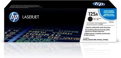 HP 125A Original Laser Toner Cartridge, Black (CB540A)