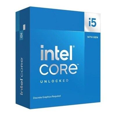 Intel Core i5-14600KF, CPU, 1700, 3.5 GHz (5.3 Turbo), 14-Core, 125W (181W Turbo), 10nm, 24MB Cache, Overclockable, Raptor Lake Refresh, No Graphics