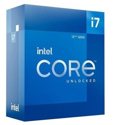 Intel Core i7-12700K CPU, 1700, 3.6 GHz (5.0 Turbo), 12-Core, 125W (190W Turbo), 10nm, 25MB Cache, Overclockable, Alder Lake, NO HEATSINK/FAN