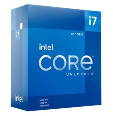 Intel Core i7-12700KF CPU, 1700, 3.6 GHz (5.0 Turbo), 12-Core, 125W (190W Turbo), 10nm, 25MB Cache, Alder Lake, Overclockable, No Graphics, NO HEATSINK/FAN