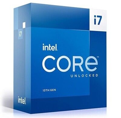 Intel Core i7-13700KF CPU, 1700, 3.4 GHz (5.4 Turbo), 16-Core, 125W (253W Turbo), 10nm, 30MB Cache, Overclockable, Raptor Lake, No Graphics, NO HEATSINK/FAN