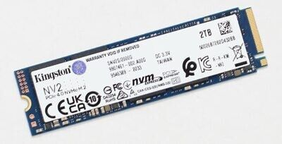 Kingston 2TB NV2 M.2 NVMe SSD, M.2 2280, PCIe4, R/W 3500/2800 MB/s (SNV2S/2000G)