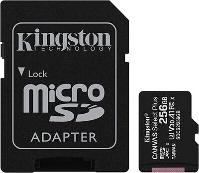 Kingston Canvas Select Plus MicroSD Card - 256gb