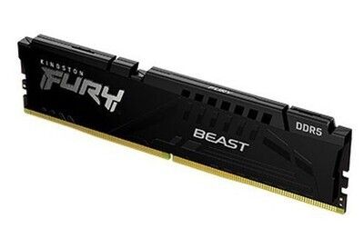 Kingston Fury Beast 16GB, DDR5, 5200MHz (PC5-38400), CL40, 1.25V, ECC, XMP 3.0, PMIC, DIMM Memory