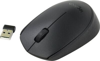 Logitech B170 Wireless Optical Mouse, USB, 3 Button