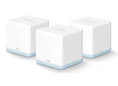 Mercusys (HALO H30) Whole-Home Mesh Wi-Fi System, 3 Pack, Dual Band AC1200, 2x 10/100 LAN on each Unit, AP Mode