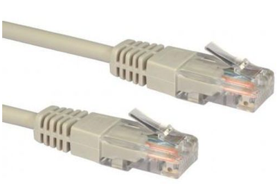 Moulded CAT5e Patch Cable, Full Copper, 20 Metres, Grey
