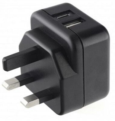Pama 3-pin Plug USB-C &amp; USB-A Charger, 3 AMP