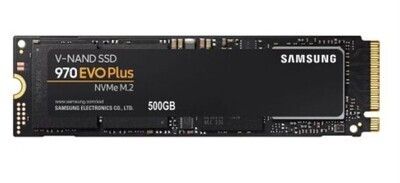 Samsung 500GB 970 EVO PLUS M.2 NVMe SSD, M.2 2280, PCIe, V-NAND, R/W 3500/3200 MB/s, 480K/550K IOPS