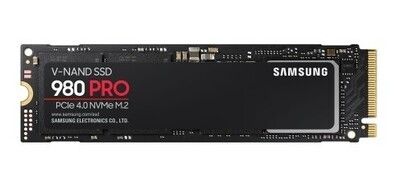Samsung 500GB 980 PRO M.2 NVMe SSD, M.2 2280, PCIe, V-NAND, R/W 6900/5000 MB/s, 800K/1000K IOPS