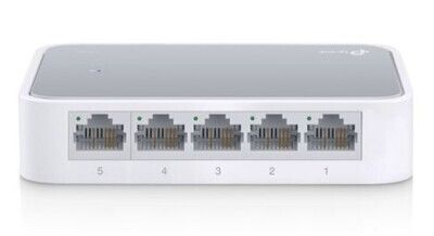 TP-LINK (TL-SF1005D V16) 5-Port 10/100Mbps Unmanaged Desktop Switch, Plastic Case