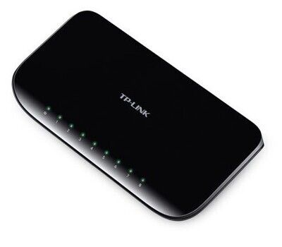 TP-LINK (TL-SG1008D) 8-Port Gigabit Unmanaged Desktop Switch, Plastic Case
