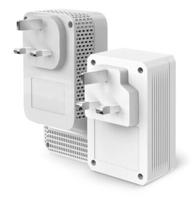 TP-LINK (TL-WPA7617 KIT) AC1200 Wireless Dual Band Powerline Adapter Kit, AV2 1000, AC Pass Through, 1-Port