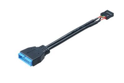 USB 3.0 Header to USB 2.0,USB 3.0 to USB 2.0 Motherboard Adapter Cable,19 Pin USB3.0 Male to 9 Pin USB2.0 Female Motherboard Cable Adapter Converter