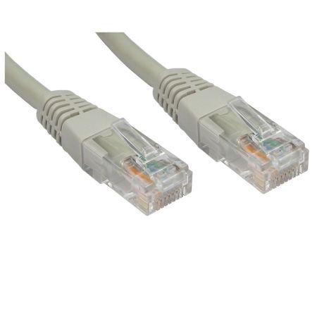 Moulded CAT6 Patch Cable, Full Copper, 1 Metre, Grey