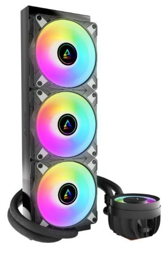Arctic Liquid Freezer III A-RGB 360mm Liquid CPU Cooler, P12 PWM PST ARGB Fans &amp; ARGB PWM Controlled Pump, Black