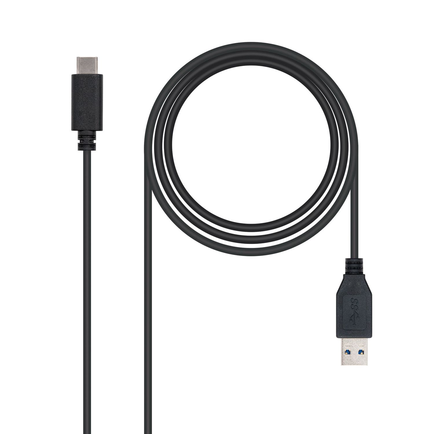NanoCable USB 3.1 Gen2 10Gbps 3A cable, type USB-C/MA/M, black, 1.0m