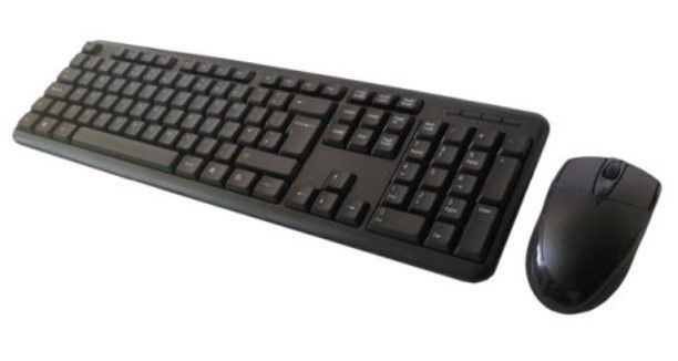 LK-500 Wired Keyboard and Mouse Desktop Kit, USB, Multimedia, Retail