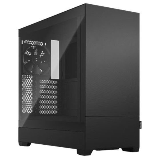 Fractal Design Pop Silent (Black TG) Gaming Case w/ Clear Glass Window, ATX, Sound-Damping Steel &amp; Foam, 3 Fans