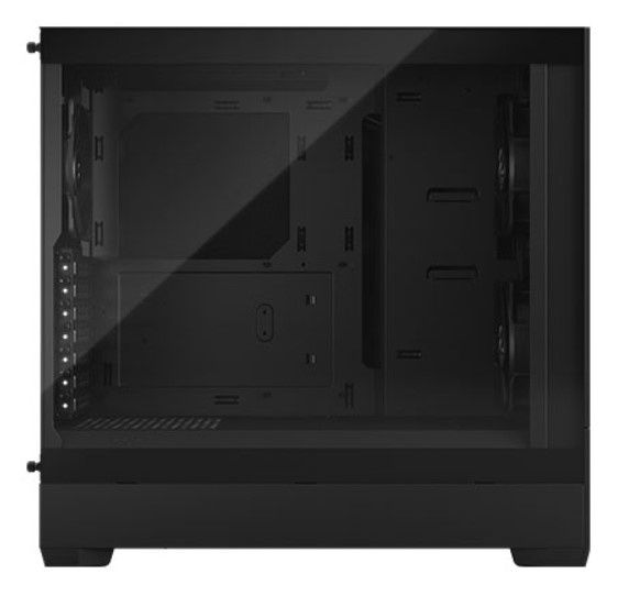 Fractal Design Pop Silent (Black TG) Gaming Case w/ Clear Glass Window, ATX, Sound-Damping Steel &amp; Foam, 3 Fans