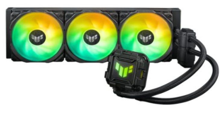 Asus TUF Gaming LC II 360 ARGB Liquid CPU Cooler, 360mm Radiator, ARGB Pump Head, 3x ARGB PWM Fans
