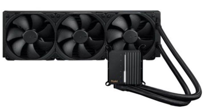 Asus ProArt LC 420 Liquid CPU Cooler, 3 Phase Motor, 3x Noctua NF-A14 Fans, illuminated Status Meter