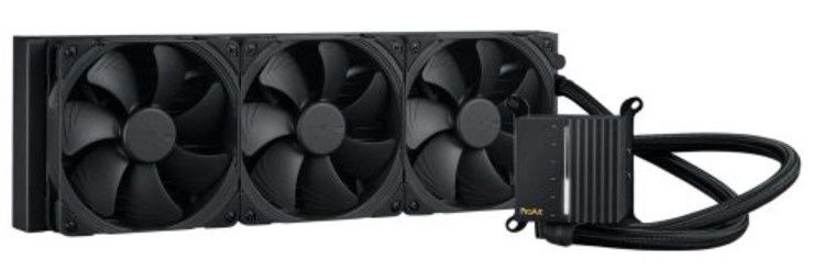 Asus ProArt LC 420 Liquid CPU Cooler, 3 Phase Motor, 3x Noctua NF-A14 Fans, illuminated Status Meter