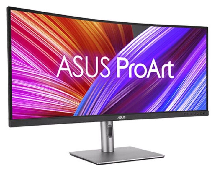 Asus ProArt Display 34&quot; Ultra-wide Curved Professional Monitor (PA34VCNV), IPS, 21:9, 3440 x 1440, 100% sRGB, 60Hz, USB-C, RJ45, VESA
