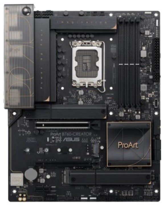 Asus PROART B760-CREATOR, Intel B760, 1700, ATX, 4 DDR5, HDMI, DP, 2.5G LAN, PCIe5, 3x M.2, Creator Hub