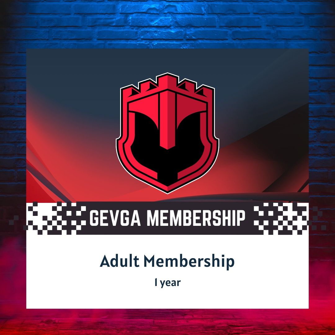 1 Yr Adult Membership to GEVGA - Gibraltar Esports &amp; Video Gaming Association